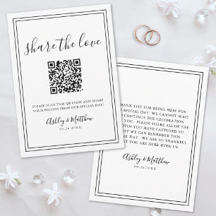 Cartão De Informações Capture O Amor Compartilhamento de Código QR Fotog