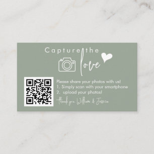 Cartão De Informações Capture o Código QR de Amor, Sinais de Foto de Cas