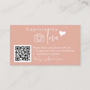 Cartão De Informações Capture o Código QR de Amor, Sinais de Foto de Cas