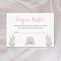 Caranguejo Costeiro do Mar de Corte Fralda Raffle