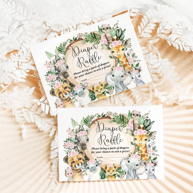 Cartão De Informações Carneiro Selvagem de Animais Safari Rapariga Chá d (Criador carregado)