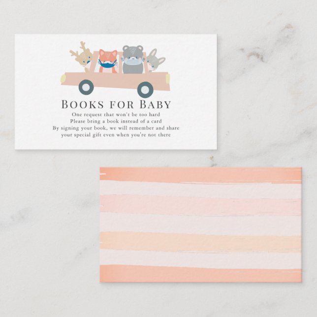 Cartão De Informações Carro-Cargueiro Cor-de-Rosa (Frente/Verso)