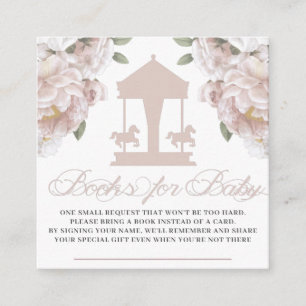 Cartão De Informações Carrossel Books para o Bebê