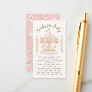 Cartão De Informações Carrossel Felizes-redondos para bebê