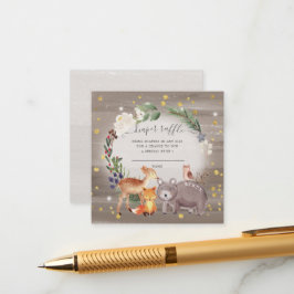 Cartão De Informações Cartaz de Raffle para Amigos de Woodland Sparkle F