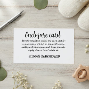 Cartão De Informações "Cartões de Acompanhamento de Casamento Personaliz