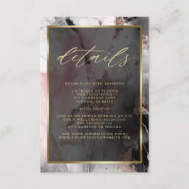 Cartão De Informações Carvões Abstrato de pintura de Rosa de código QR m