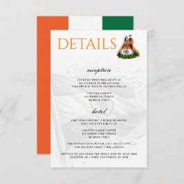 Cartão De Informações Casal Índia