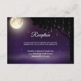 Cartão De Informações Casamento Celestial Starry Night String