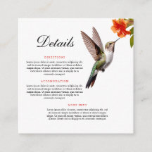 Casamento Chic Hummingbird e Orange Flower