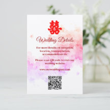 Casamento chinês aquarela flor de cerejeira vermel
