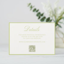 Casamento Código QR Dinheiro Antigo Verde Cítrico 