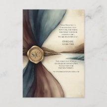 Casamento com Efeito Ombre de Ameixa e Azul em Aqu