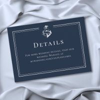 Casamento Costeiro Âncora Náutica Minimalista Azul