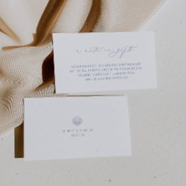 Cartão De Informações Casamento Costeiro CABO Uma Nota Sobre Presentes