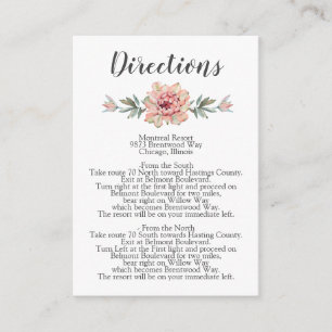 Cartão De Informações Casamento de Blush Cactus Feliz