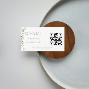 Cartão De Informações Casamento de Boho Daisy Beidge Wildflower