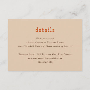 Cartão De Informações Casamento de Cavalos de Carvalho com Cerca de Carv