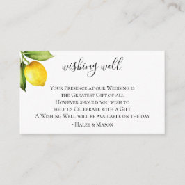 Cartão De Informações Casamento de Citrus Orchard Desejando Bem