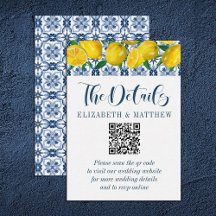 Casamento de Código QR de Lemon do Mediterrâneo
