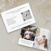 Casamento de Código QR RSVP Online de Foto White 2