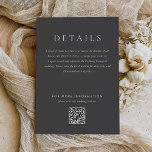 Cartão De Informações Casamento de Combinação de Mistura de Cinzas de Cr<br><div class="desc">A Cinza moderna de Monograma Mix Match Wedding Card apresenta pares de tipos modernos em tons suaves e modernos de terra.</div>