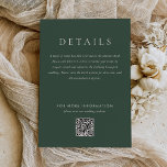 Cartão De Informações Casamento de Combinação de Mistura de Monograma Ve<br><div class="desc">O moderno cartão de Casamento de Combinação de Misturas de Homens Verdes com Creme Verde apresenta pares modernos em tons suaves de terra moderna.</div>