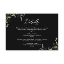 Casamento de Cor de Água Botânica em Verde Branco 