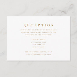 Cartão De Informações Casamento de Detalhes Elegantes Modernos com Scrip