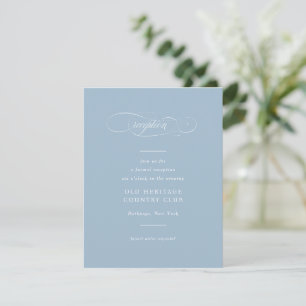 Cartão De Informações Casamento de Elegância de Script Clássico