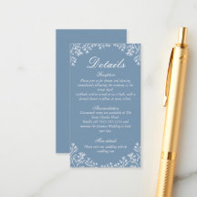 Casamento de Flor Silvestre Azul Empoeirado