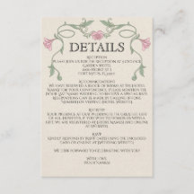 Casamento de Flores Rosa Pálido Art Nouveau Vintag