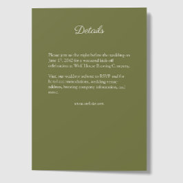 Cartão De Informações Casamento de Flores Selvagens com Cor de Água Púrp