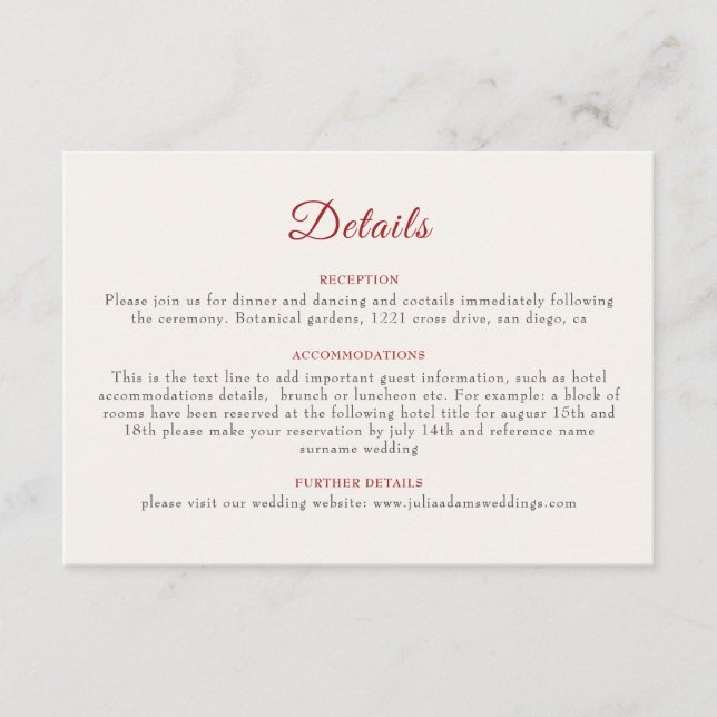 Cartão De Informações Casamento de Folhagem Amarelo-Flor Selvagem Marigo (Frente)