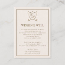 Casamento de Golfe do Monograma de Crest Clássico