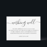 Cartão De Informações Casamento de guião preto e branco, simples, deseja<br><div class="desc">Um casamento elegante e preto,  elegante e elegante,  desejando bem. Entre em contato comigo se precisar de itens adicionais.</div>