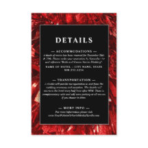 Casamento de Natal Vermelho Negro e Branco Moderno