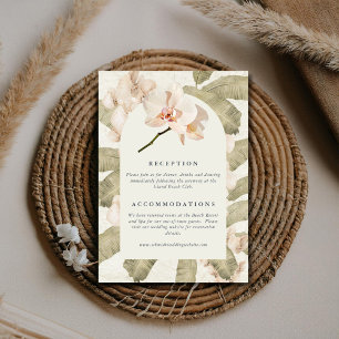 Cartão De Informações Casamento de Orquídeas do Jardim Botânico