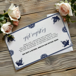 Cartão De Informações Casamento de Otomi Simple Fiesta Azul Mexicano