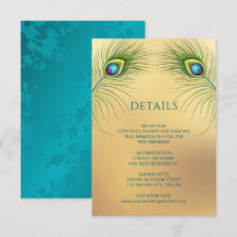 Casamento de Pena de Pavão Dourado