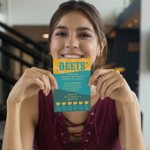 Cartão De Informações Casamento de primavera Floral e Brilhante de Boho