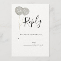 Casamento de RSVP Botânico de Primavera de Aquarel