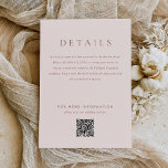 Cartão De Informações Casamento de Tom da Terra com Monograma Castanho e<br><div class="desc">O moderno cartão de casamento de Tom Brown Monograma Terra Monograma contém pares de tipos modernos em tons suaves e modernos de terra.</div>
