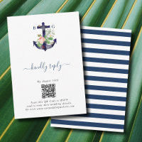 Casamento de Verão Náutico Floral de Âncora Botâni