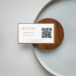 Cartão De Informações Casamento do monograma da crista botânica de Terra