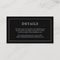 Casamento elegante de monograma preto simples