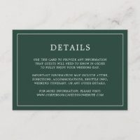 Casamento Elegante Monograma Verde de Floresta Sim