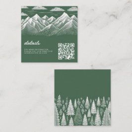 Cartão De Informações Casamento em Green Mountain
