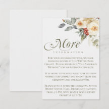 Casamento Floral da Caligrafia de Inverno Elegante