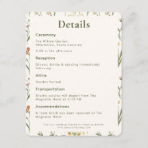Casamento Floral de Flor Silvestre Rústica